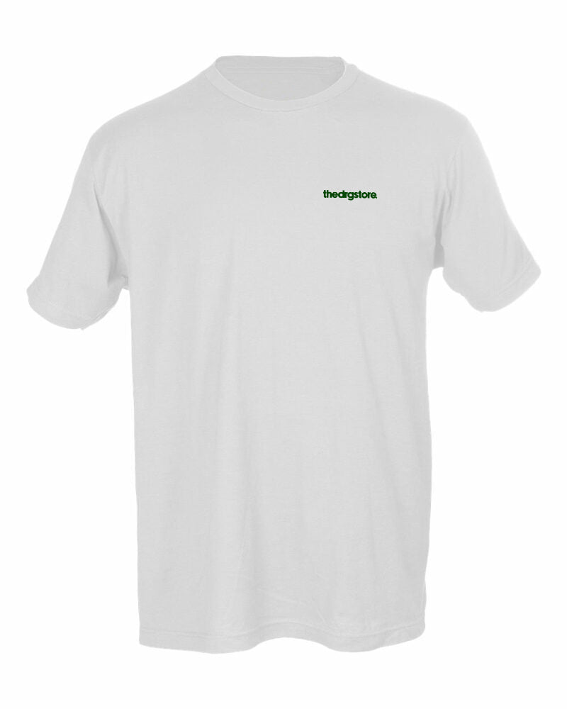 thedrgstore branded white t-shirt